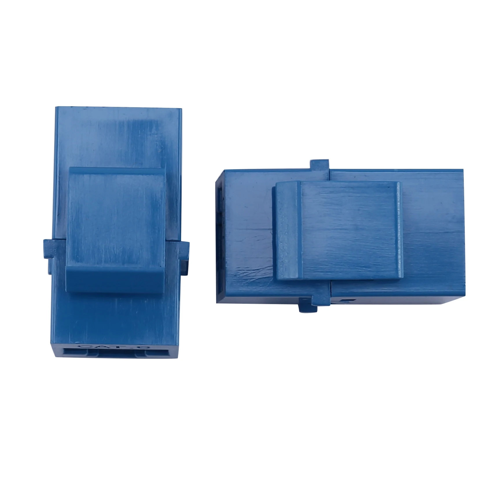 10Pcs RJ45 Connector Keystone Jack Cat6 Extension Coupler Ethernet Network LAN Cat 6 Coupler Jacks Extend Adapter,Blue