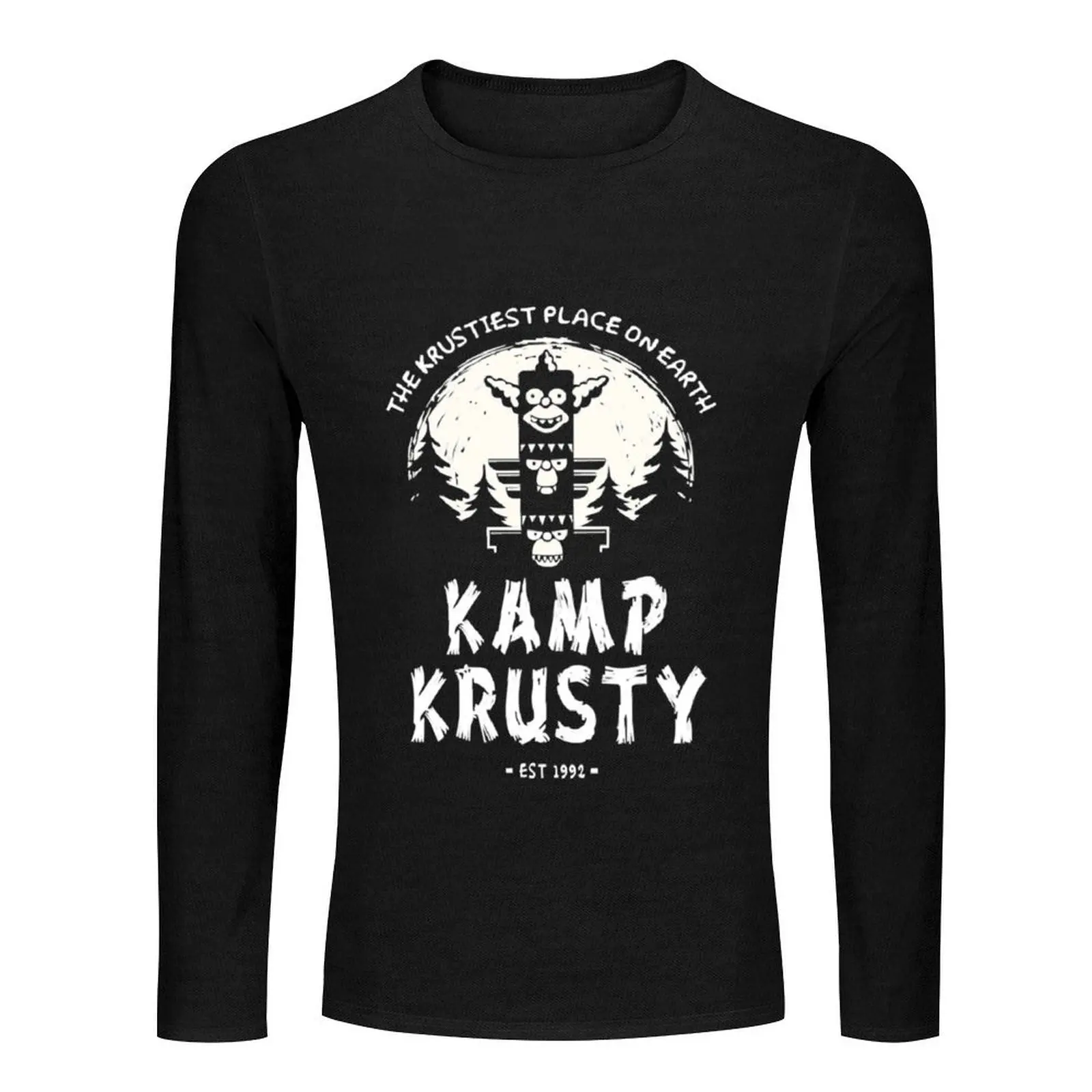 the krustiest place on earth Kamp Krusty est 1992 3 Long T-Shirt quick drying shirt plain t-shirt Men's t-shirt