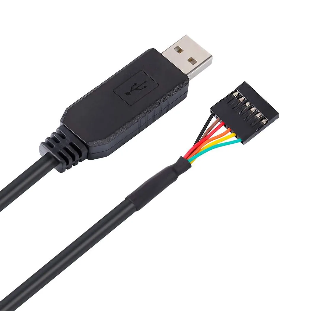 USB to TTL Serial 5V Adapter Cable with FTDI FT232RL Chip 6 Pin Female Socket Header UART IC Windows 11 10 8 7 Linux MAC OS