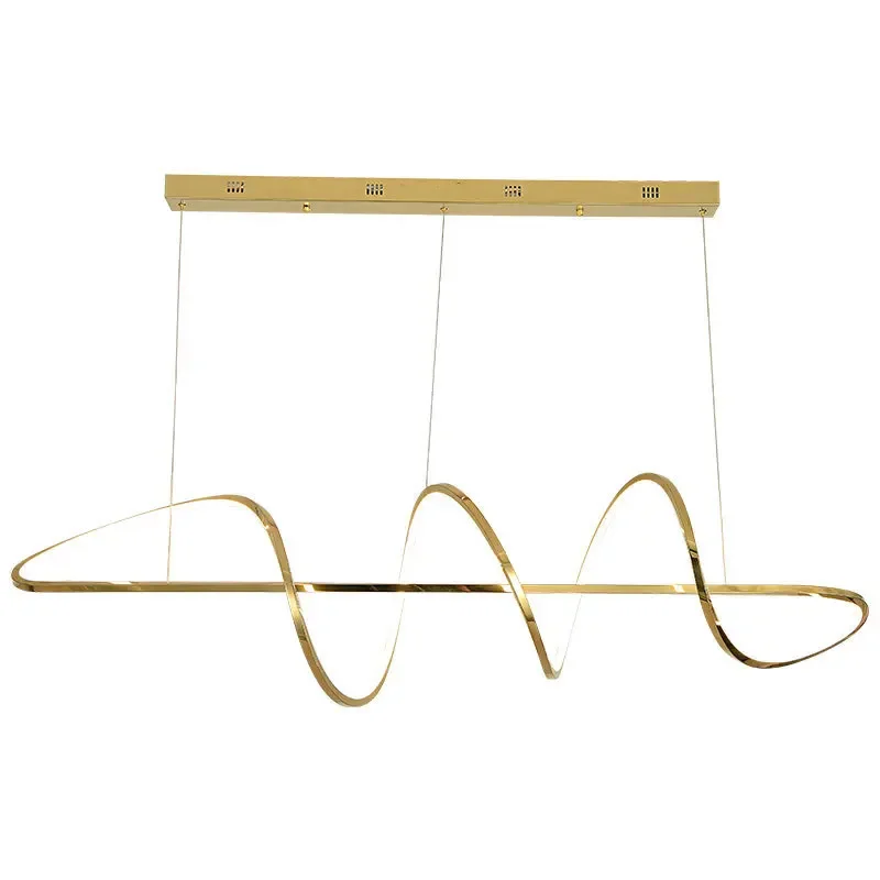 

Senior designer styling bar chandelier, creative long art Italian line sense light luxury minimalist restaurant light