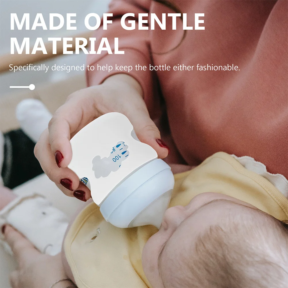 

2 шт., противоскользящий чехол для детской бутылочки, защита для бутылочки с молоком, противоударный нескользящий силиконовый чехол для кормления, аксессуары для детей