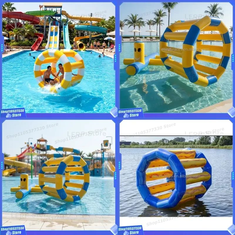 Inflatable Waters Roller for Water Playing Floating Walking Roller on Water