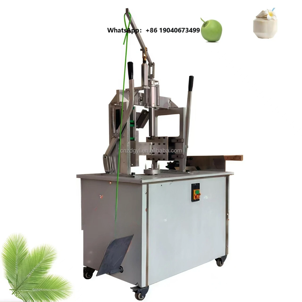 ZD Tender Fresh Coconut Diamond Trimming Green Coconut Peeling Peel Cutting Machine High 220V/110V 6-10 Seconds Capacity XH