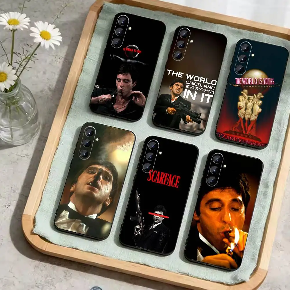 

1983 Film S-Scarface Phone Case For Samsung Galaxy A73,A21s,A22,A31,A52,A53,A71,A41Soft Black Shell