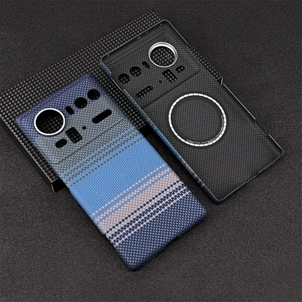 Real Pure Carbon Fiber Air Cover for ZTE Nubia Z80 Ultra Case Lightweight Aramid Fiber Ultra Thin MagSafe Compatible