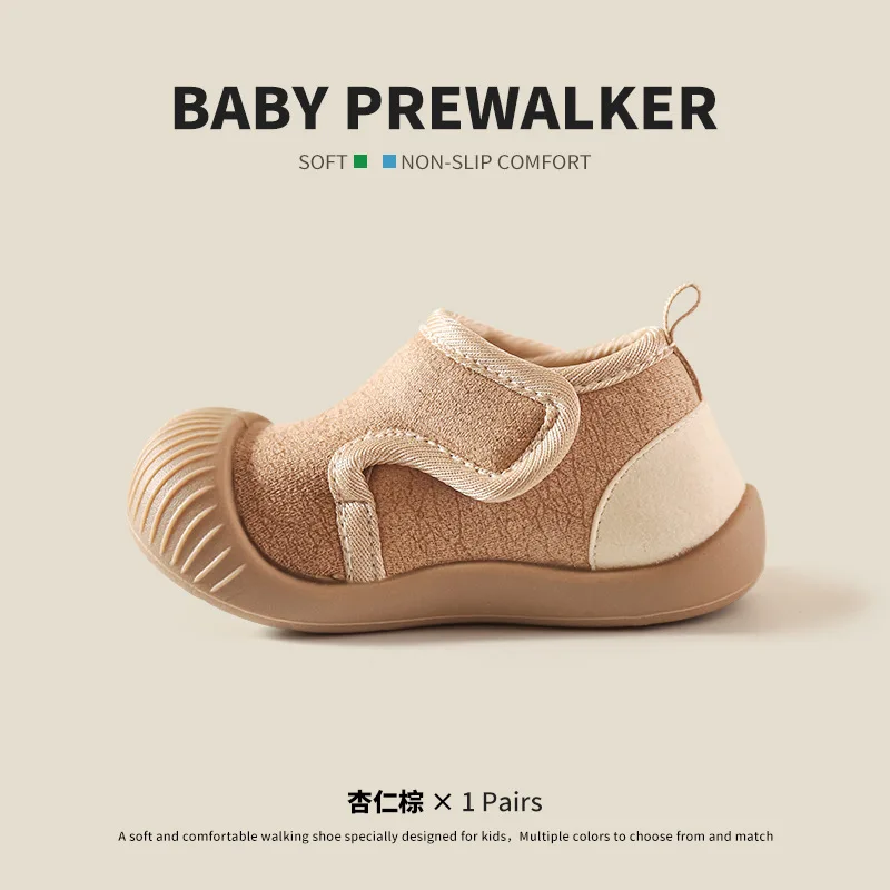 2026 New Baby Boys Girls Walking Shoes Non Slip Soft Sole Warm Thick Cotton Shoes For Indoor Ourdoor Kids Shoes