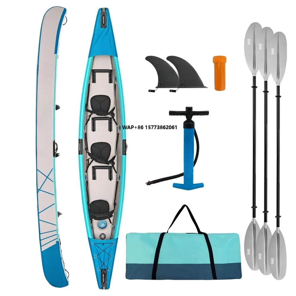 

Dropstitch Whitewater Folding Fishing Canoe 3 Person Inflatable Kayak