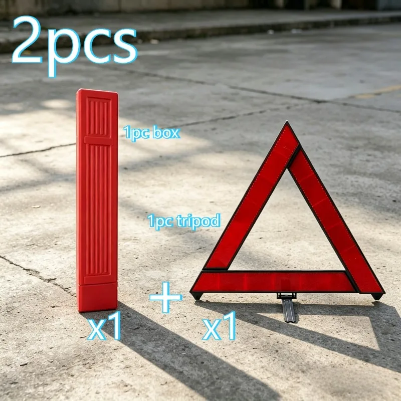 Car Triangle Warning Sign, Road Warning Tool, Car Triangle Reflector, Car Malfunction Warning Sign