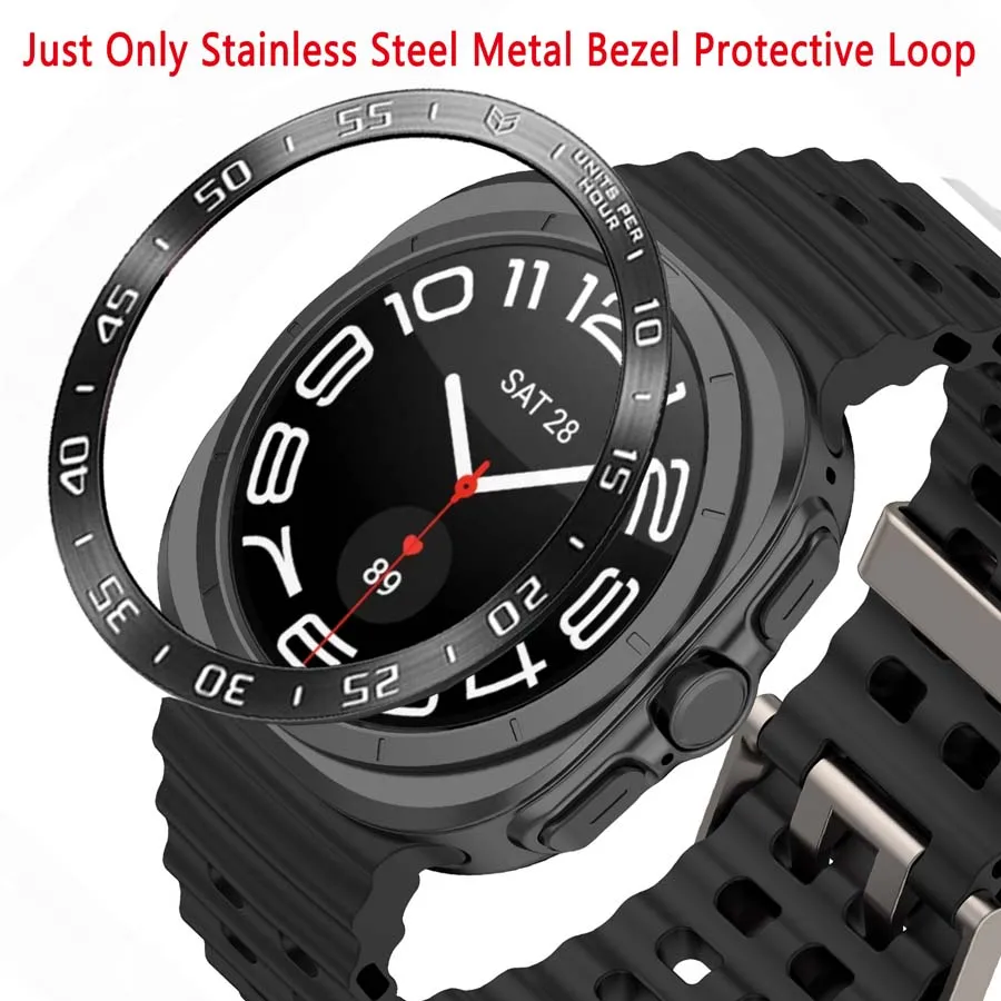 Metal Bezel Anel para Samsung Galaxy Watch, Capa Protetora, Shell Bumper, Ultra Protector Acessório, 7 Ultra, 47mm