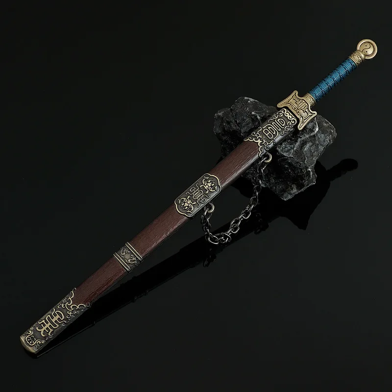 22 センチメートル Tianzhihen Xuanyuan 剣テレビシリーズ周辺武器モデル陳 Jingchou のレッドドラゴン歯剣手芸玩具モデル