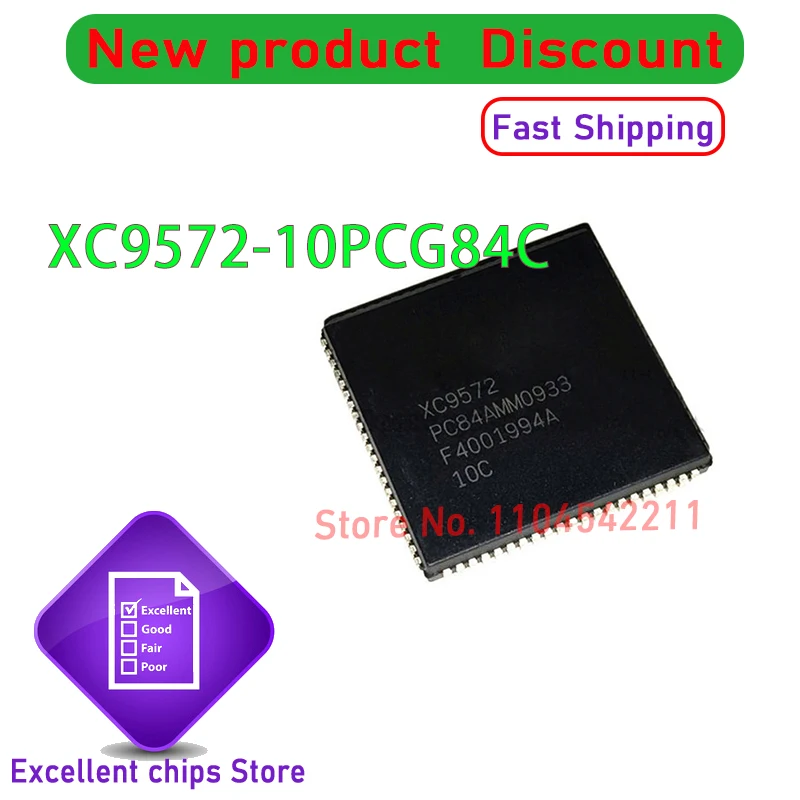 

(5-10piece) 100% New XC9572-10PCG84C XC9572-10PC84C XC9572PCG84C XC9572 PLCC84 Chipset