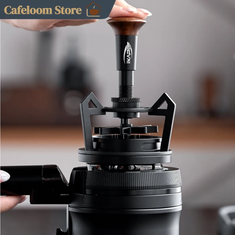 IKAPE Coffee Distribution Needle Adjustable Espresso Stirrer Wooden Handle Evenly Break Up Coffee Clumps For Home Barista Use