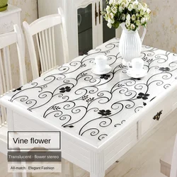 2020 New Hot Sale Colored Rectangular PVC Tablecloth Waterproof and Oilproof Table Mat Heat Resistant Geometric Coffee Mat