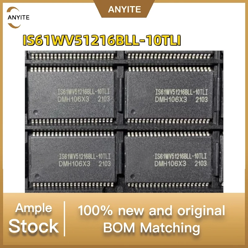 

New 5PCS-10Pcs/LOT IS61WV51216BLL-10TLI IS61WV51216 IS61WV51216BLL-10 IS61WV51216 TSOP-44