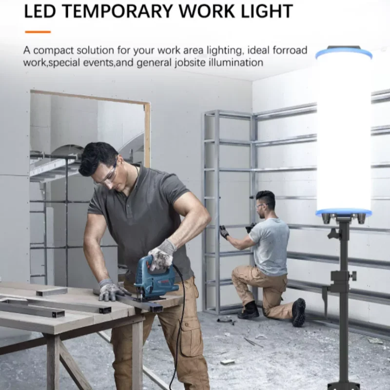 CE ETL Listed 120W 220W Tripod Work Light Telescopic Stand Led Balloon Light Tower Construction Site Light for Industrial Use