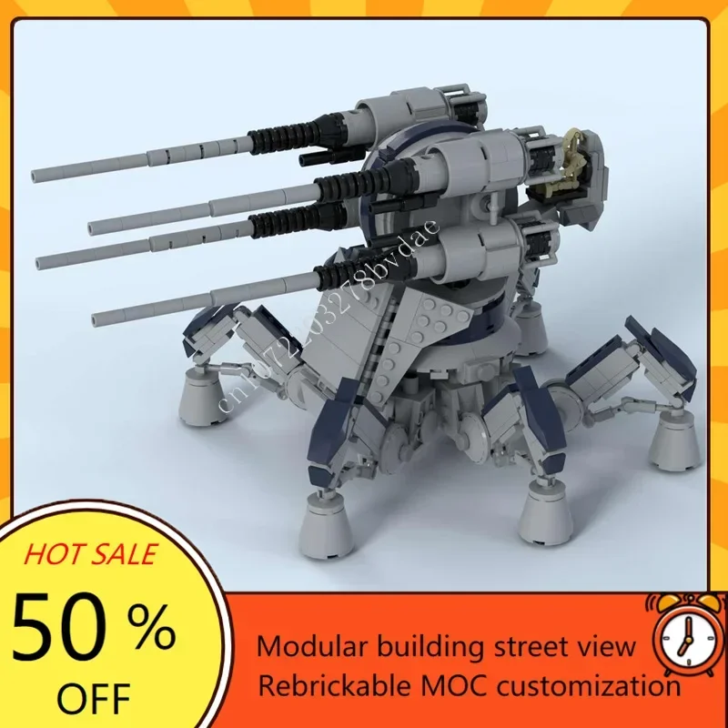 791PCS CIS Anti-Aircraft Artillery Space War Military MOC SpaceShip Battle Model Custom Puzzle DIY Education Assembly Toys Gifts