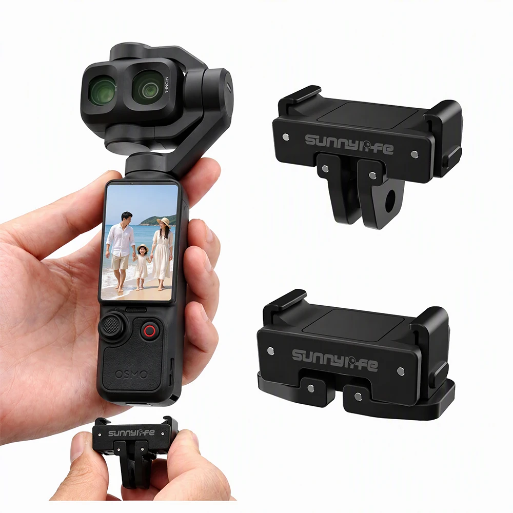 Osmo Pocket 3/4/4P Adapter Faltbare Schnellwechselhalterung Stativadapter für DJI OSMO POCKET 3 4 4P Kamera Gimbal Zubehör