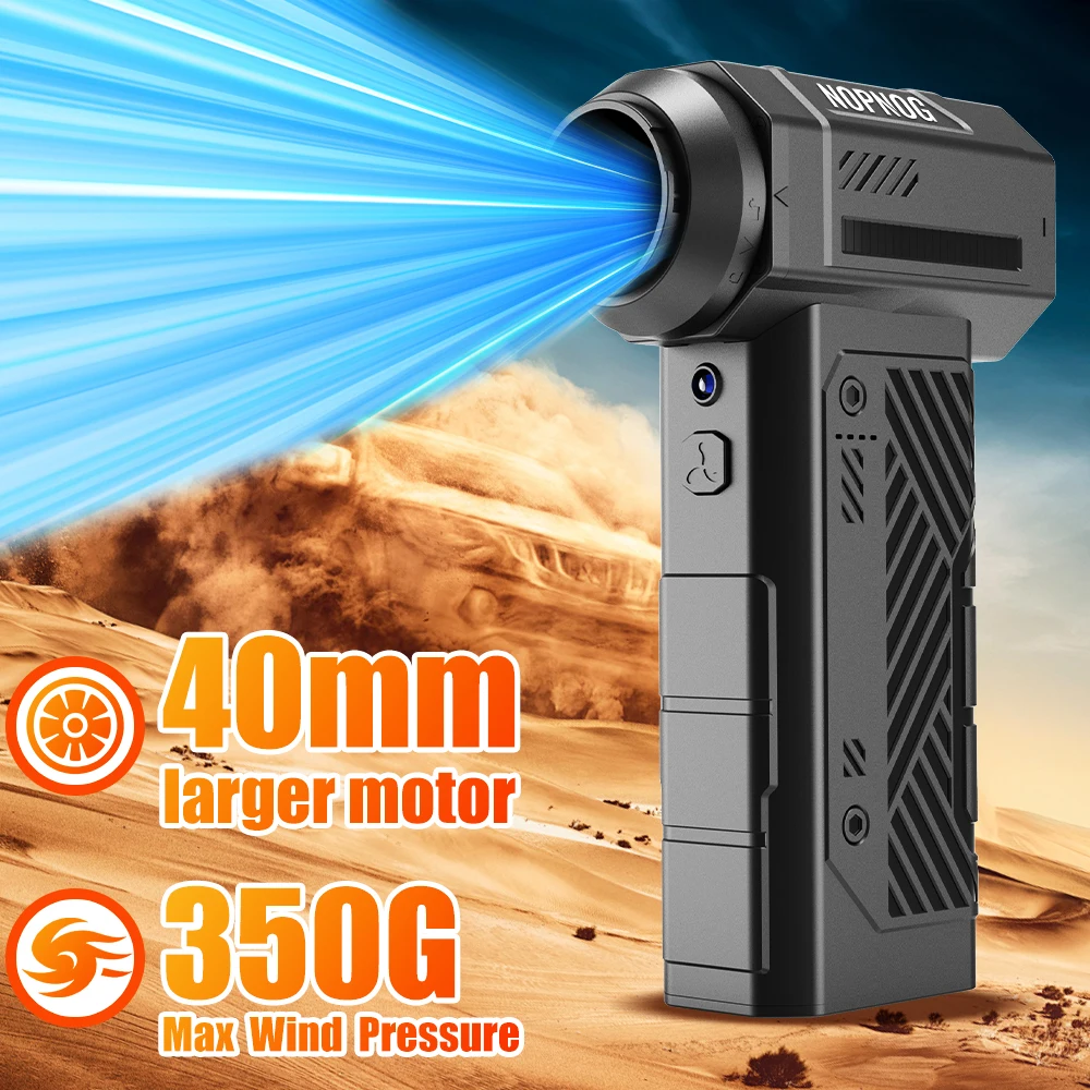 

Handheld Turbo Jet Fan 130000RPM Violent Fan Adjustable Powerful Air Blower High Speed Portable Cleaning Blower Tool With Brush