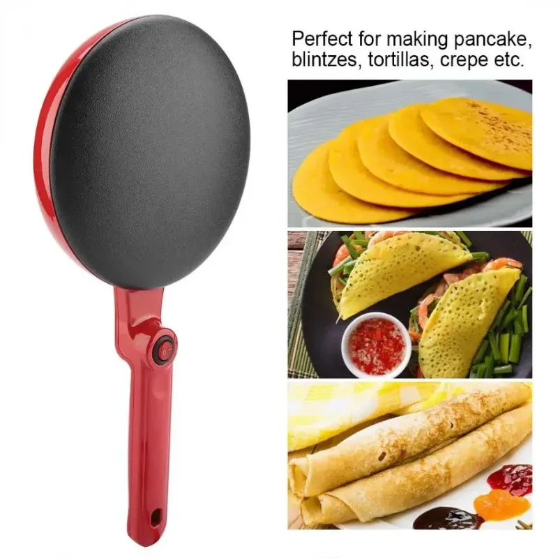 110V 220V Household Non-stick Pancake Machine Electric Crepe Baking Pan Instant Heating Spring roll Pastry Frying Grilling Plate