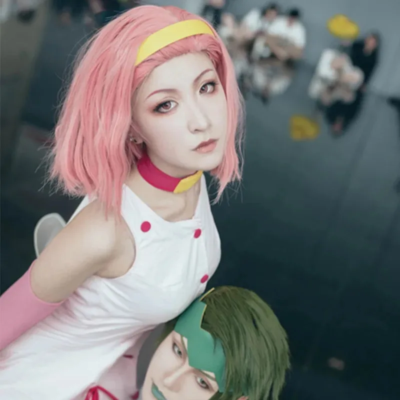 زي جوجو للمغامرة الغريبة من فيلم سوجيموتو ريمي التنكري فستان وردي مع ملحق