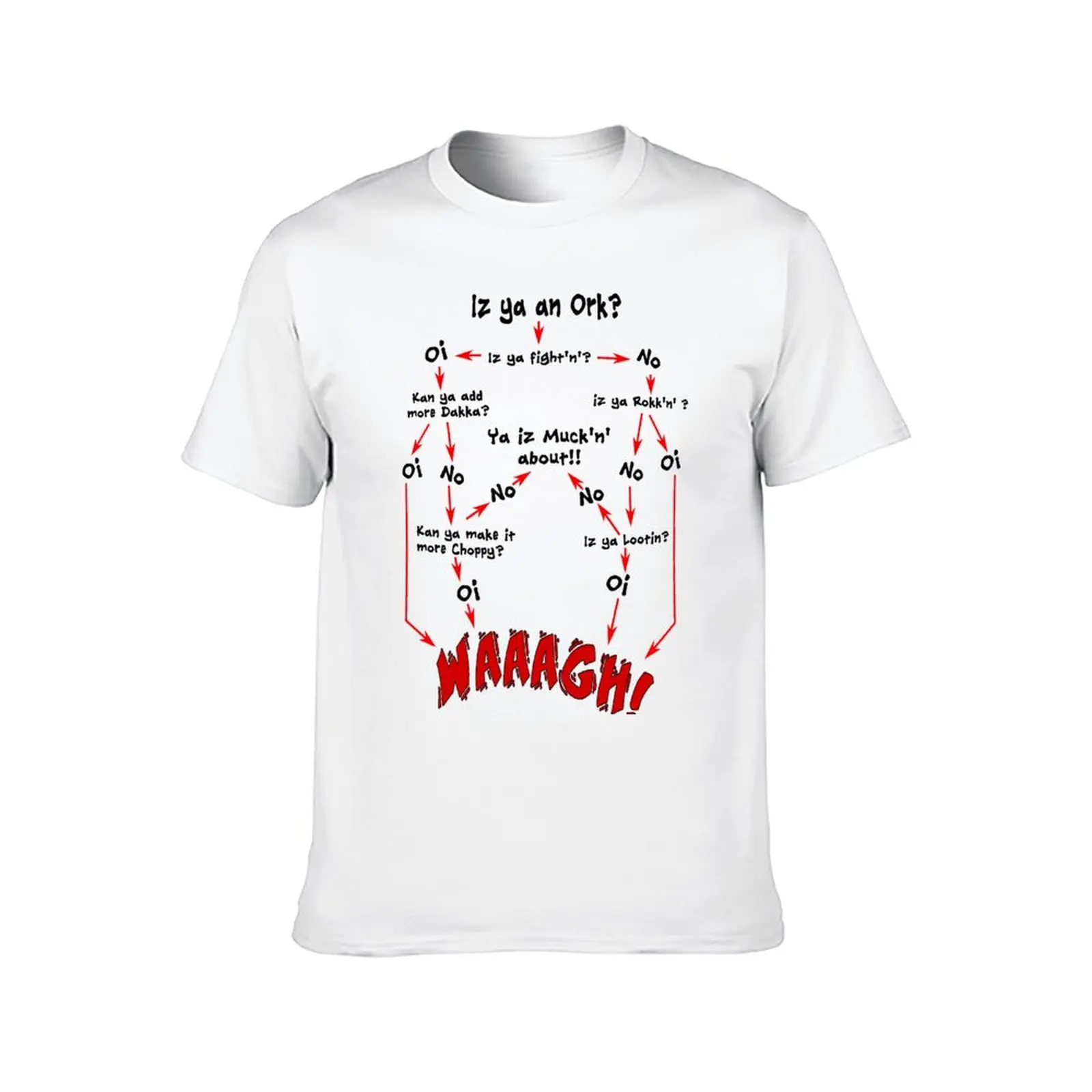 تي شيرت Ork Flow Chart تي شيرت رجالي صيفي تي شيرت رجالي فاخر