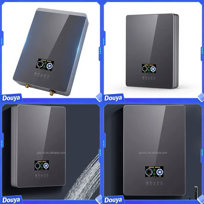 Energy Saving Small Portable Induction Tankless Geyser Hotel Use Wall-Mounted App-Controlled Bathroom Hot Instant Electric