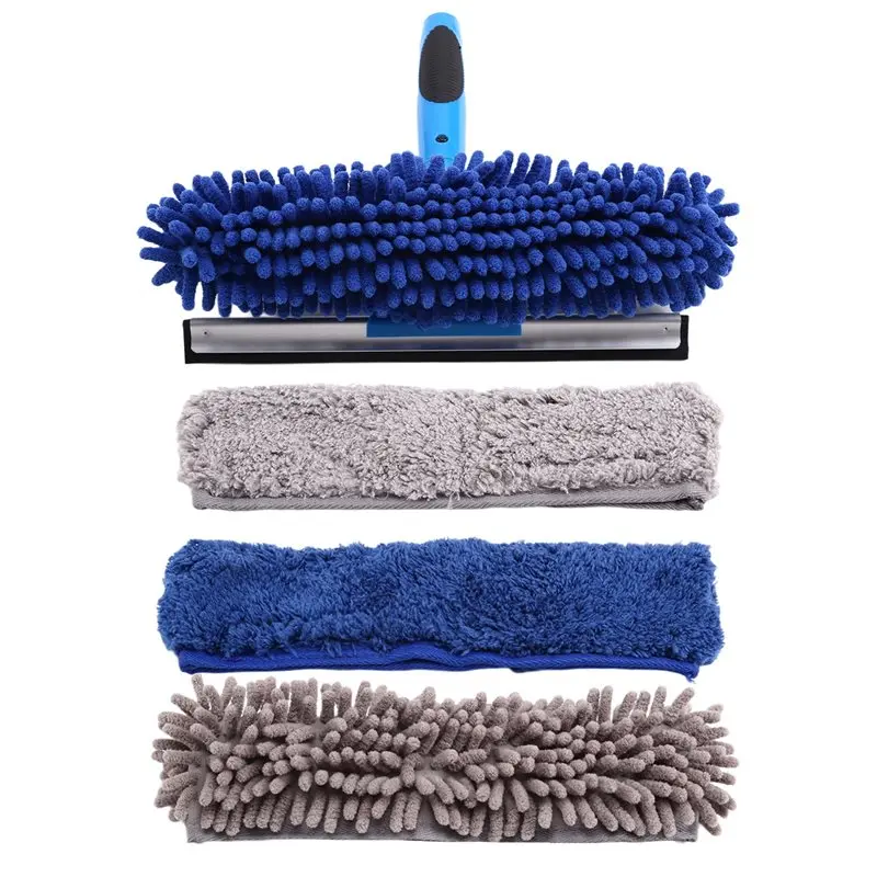 

Набор для мытья окон и полов 2-в-1: щетка-стеклоочиститель для наружных работ с высокой степенью доступности