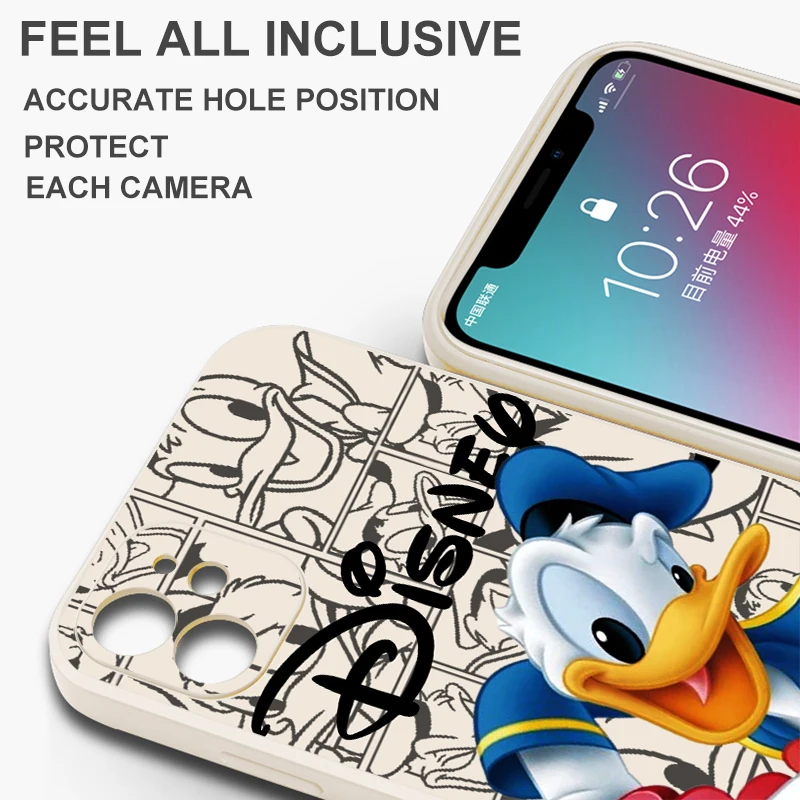 Disney Cute Donald Duck For Huawei P50 P50E P40 P30 P20 PRO LITE 5G P Smart Z S 2021 Phone Case Liquid Silicone Cover Carcasa