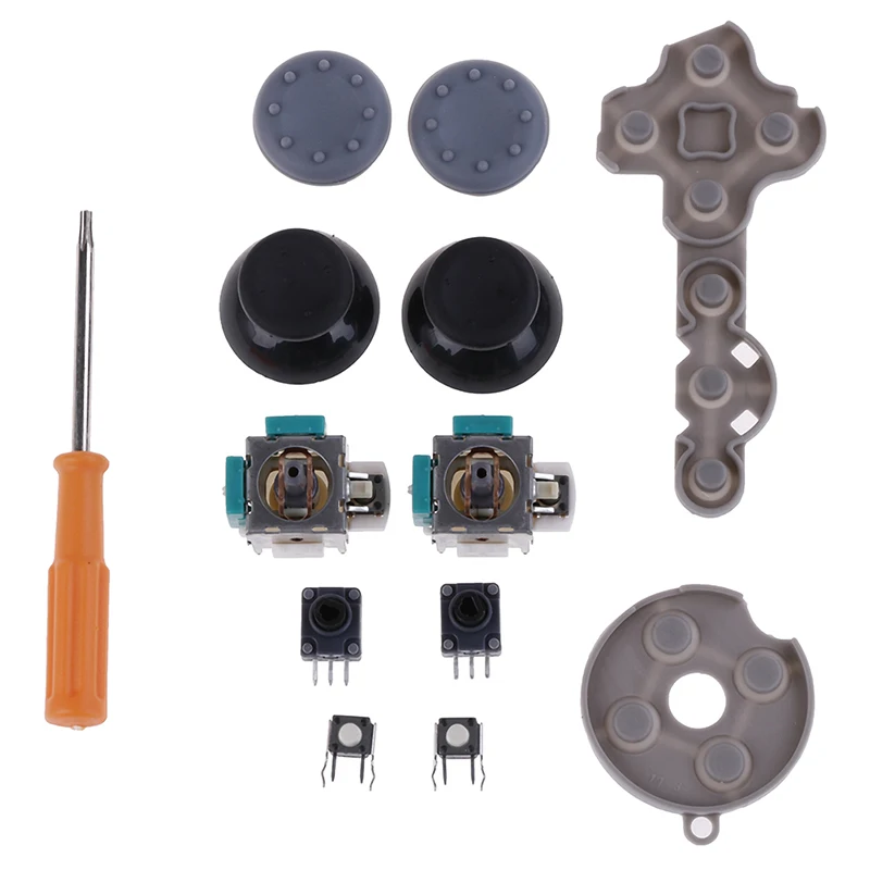 3D Analog Stick Sensor Potentiometer+Thumb Sticks+LT RT Trigger Switch Button For Xbox 360 Controller Repair 13 In 1 Accessories