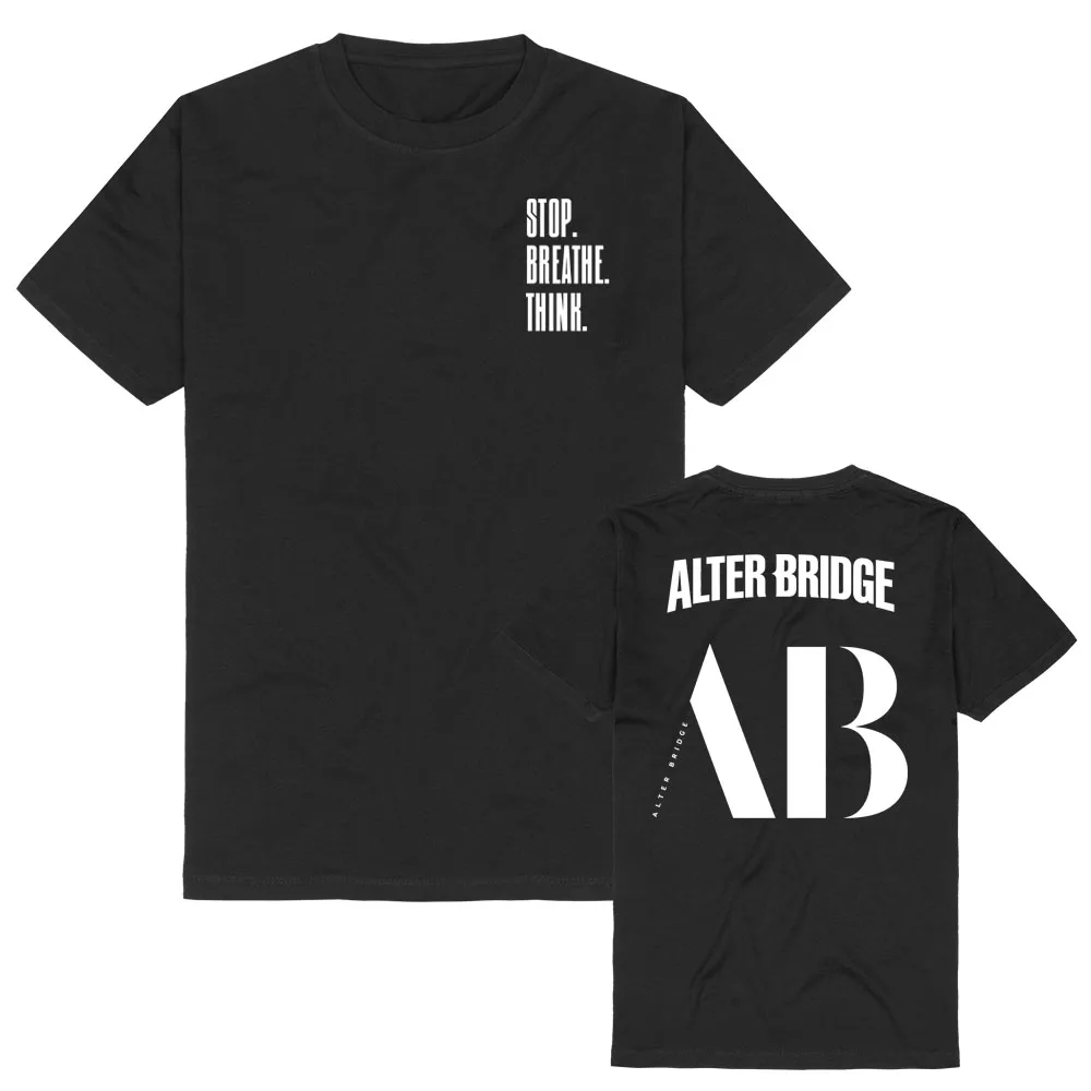 T-shirt streetwear minimaliste Alter Bridge, merch rock metalcore moderne, art Negative Space, 100% coton, impression graphique, unisexe
