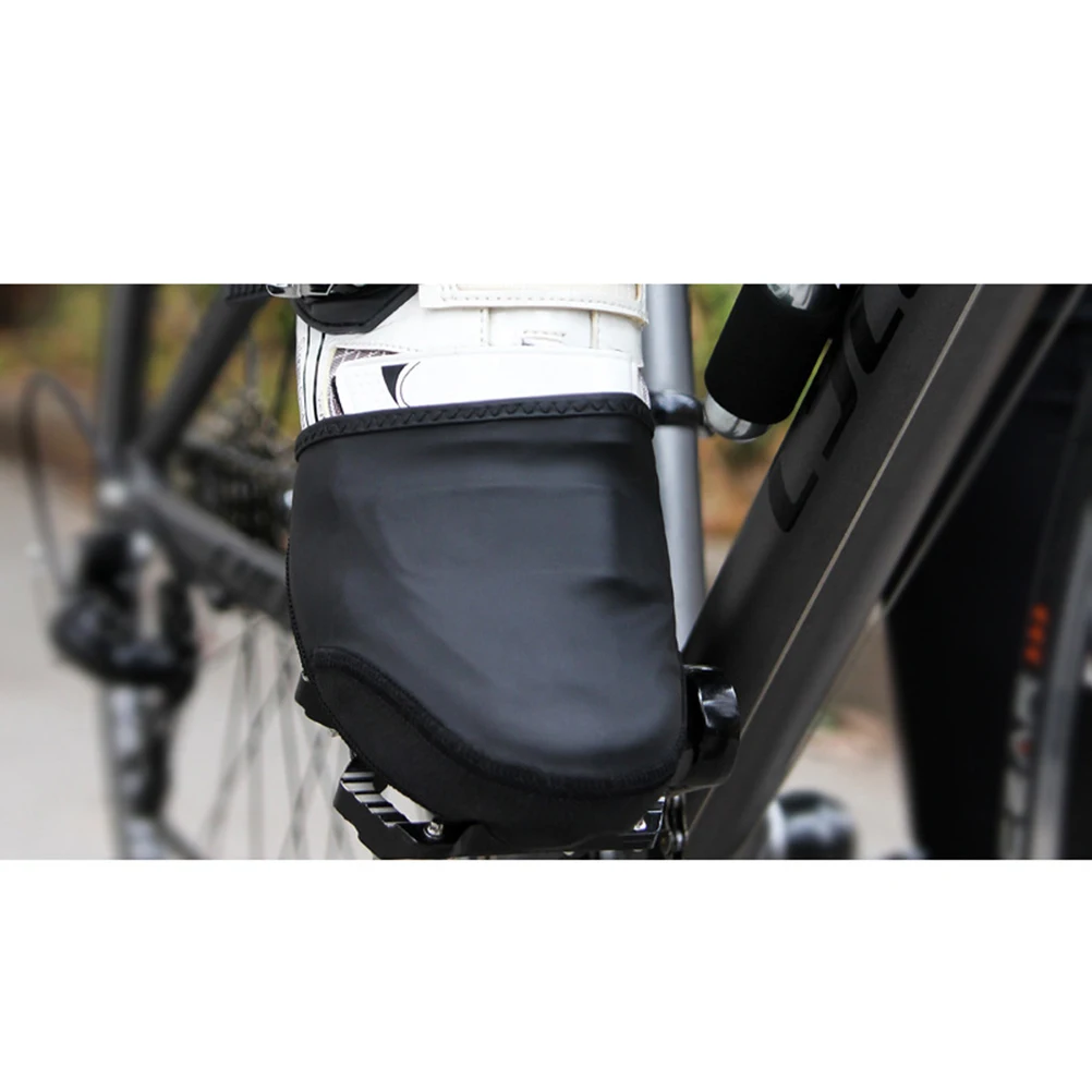 

1 Pair Cycling Shoe Toe Covers Warm Windproof Anti-Slip Waterproof Overshoes For Outdoor Riding Durable Half Shoe Cover Keep