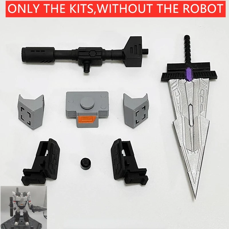 In Stock 3D DIY Waist Heightening Gun Sword Weapon Upgrade Kit for Earthrise MG Tank Megatank Figure Accessories