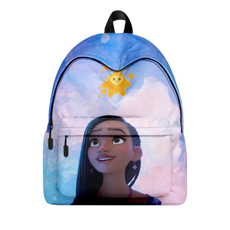 New Disney Wish zaino Kawaii Asha Princess zaino zaino per studenti di grande capacità borsa da viaggio per cartoni animati regalo di compleanno per