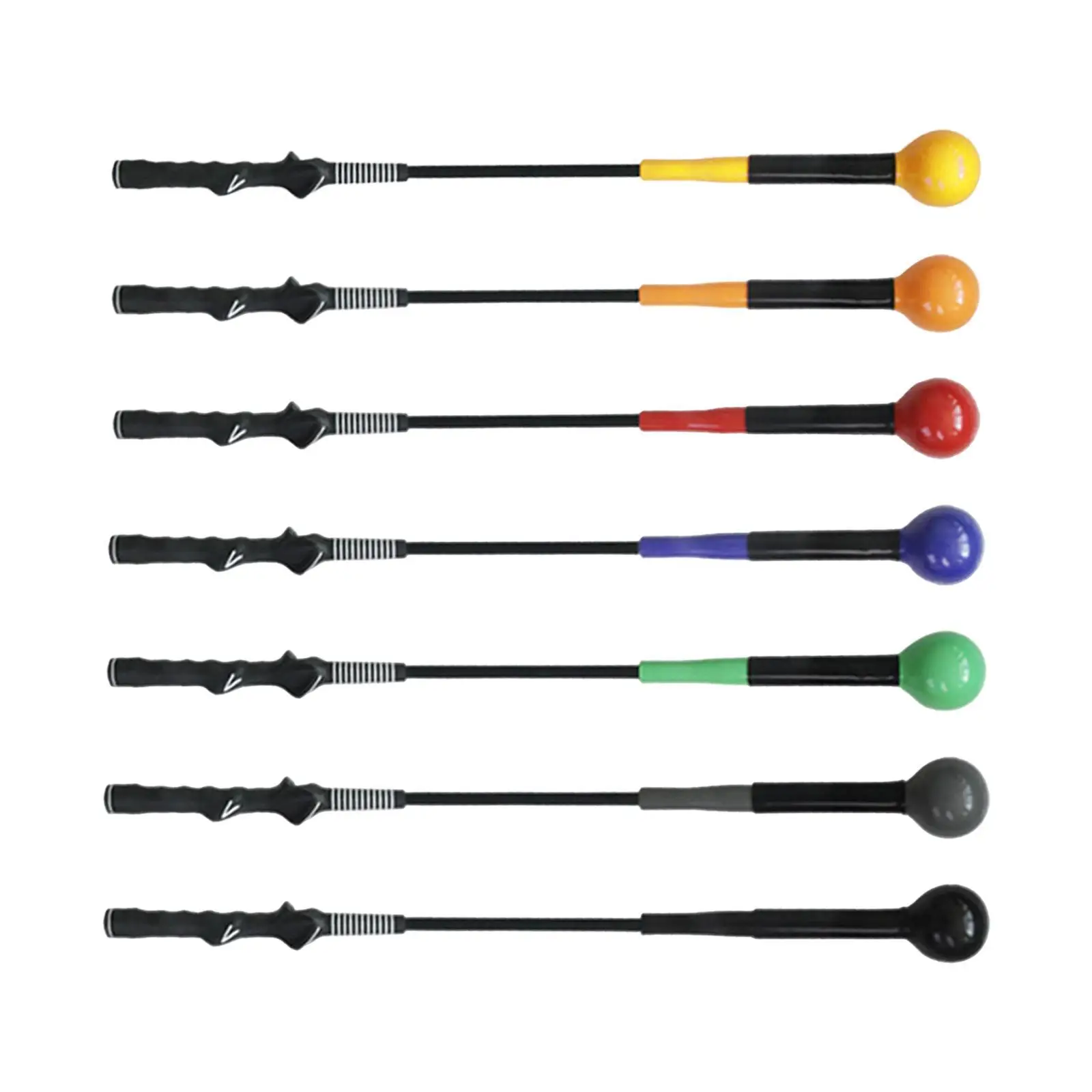 Golf Swing Trainer Improve Swing Skills Practical Golf Practice Rod for Tempo Strength Balance Rhythm Position Correction