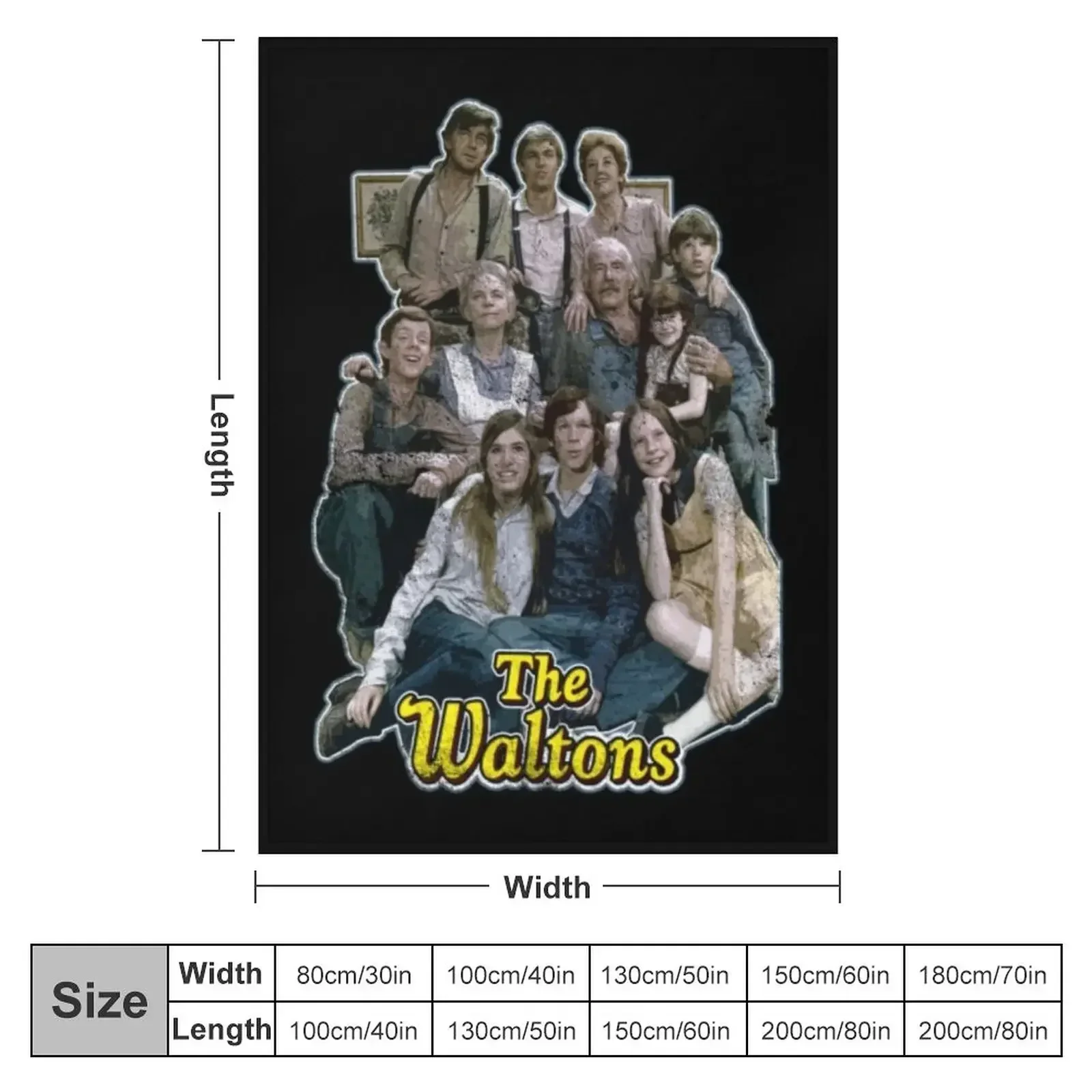 The Waltons T-ShirtThe Waltons, distressed Throw Blanket Thermal Thins Vintage decorative Blankets