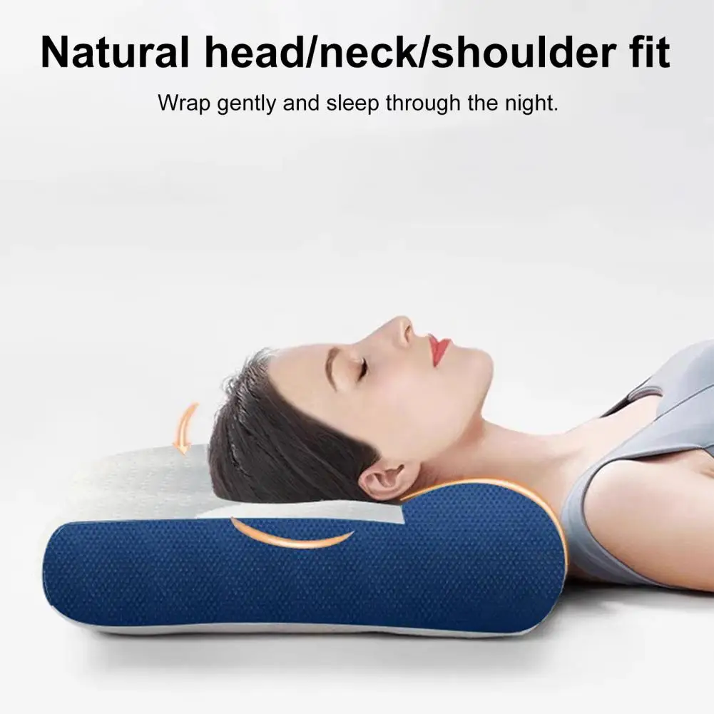 Adjustable Height Neck Pillow Neck Pain Relief Pillow for Side Back Sleepers Summer Rebound Elastic for Circulation for Sleep