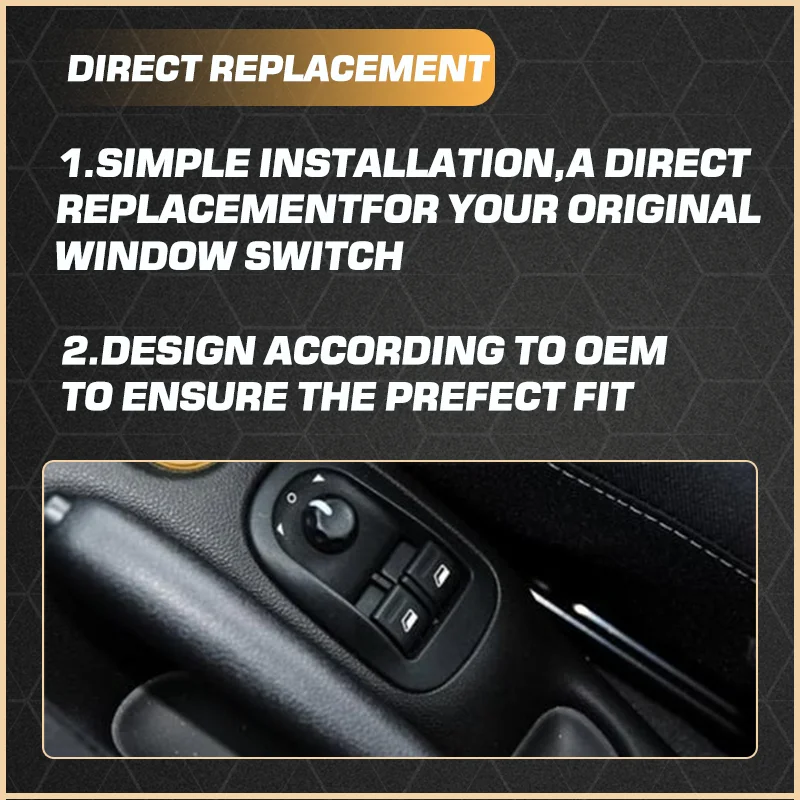 For Citroen Nemo Peugeot Bipper Opel Combo Fiat Doblo Fiorino Qubo 2008-2014 Car Power Window Switch 735461275 735518655 8 Pins 5