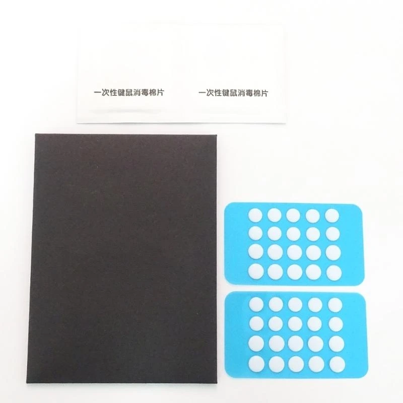 Q5wa Ice Mouse Clates Feet Diy Universal Dot Мыши скользит вокруг края белые 1 упаковка