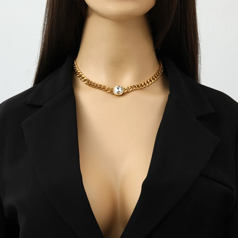 EILIECK 316L Edelstahl Goldfarbene Kugel-Perlenkette für Damen, Modischer Trend-Halsschmuck, Wasserdichter Schmuck, Geschenk-Halskette – Detail 10
