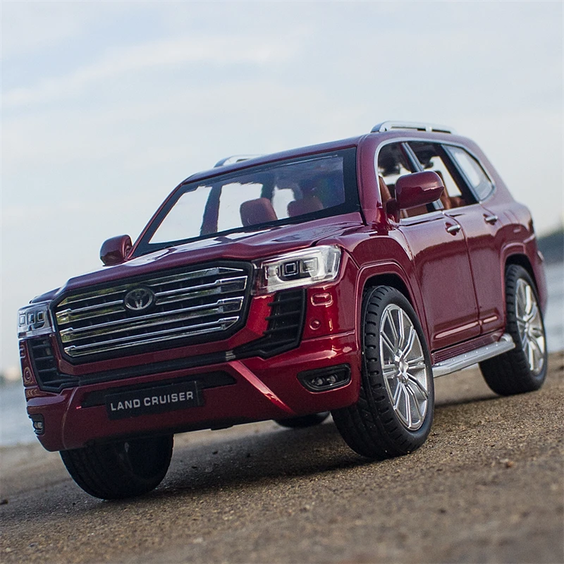 

1/24 Land Cruiser LC300 SUV Alloy Car Model Diecasts Metal Off-road Vehicles Car Model Sound and Light Simulation Kids Toys Gif