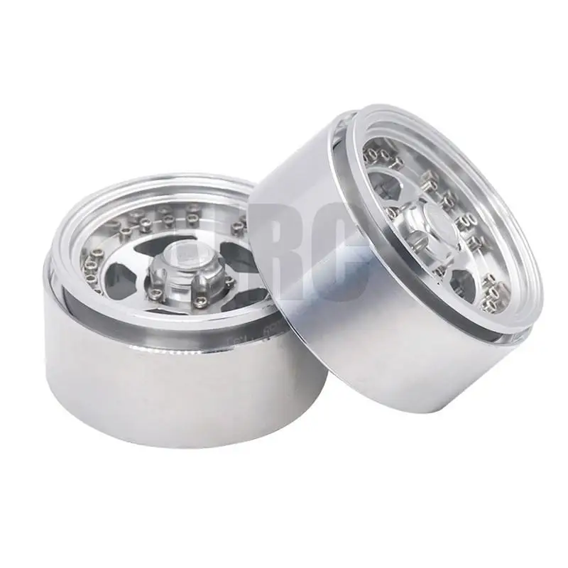 Ajrc Model Car Metal Alloy 1.9 Inch Beadlock Wheel Rims Hubs For Trax Trx4 Axial Scx10 Cc01 D90 1/10 Rc Crawler Car Truck Parts