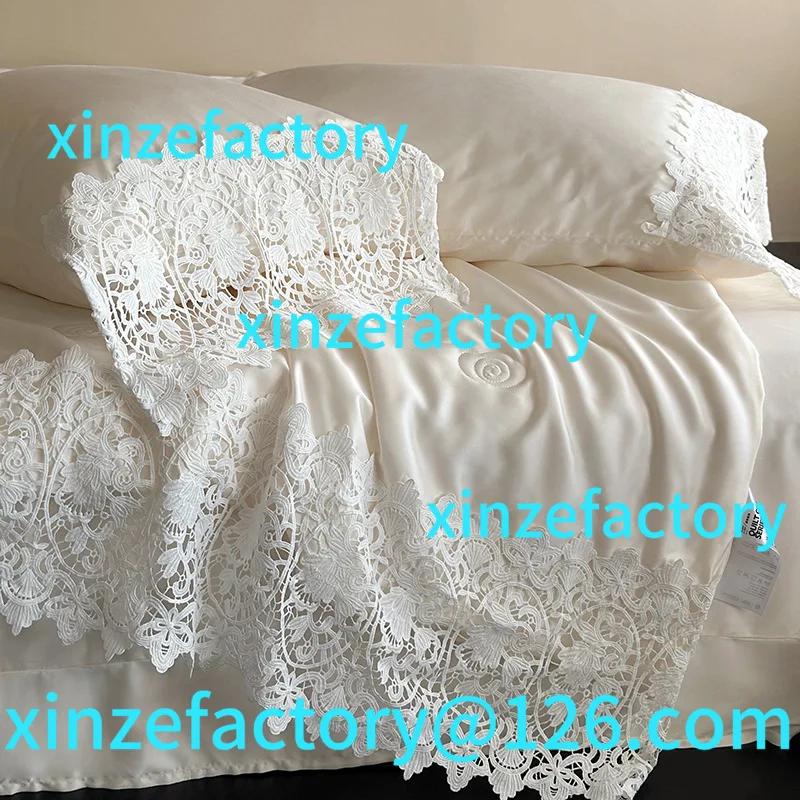 Aanpasbare Franse prinsessenstijl 80 Lenzing Tencel Xia Liang quilt coole vierdelige set