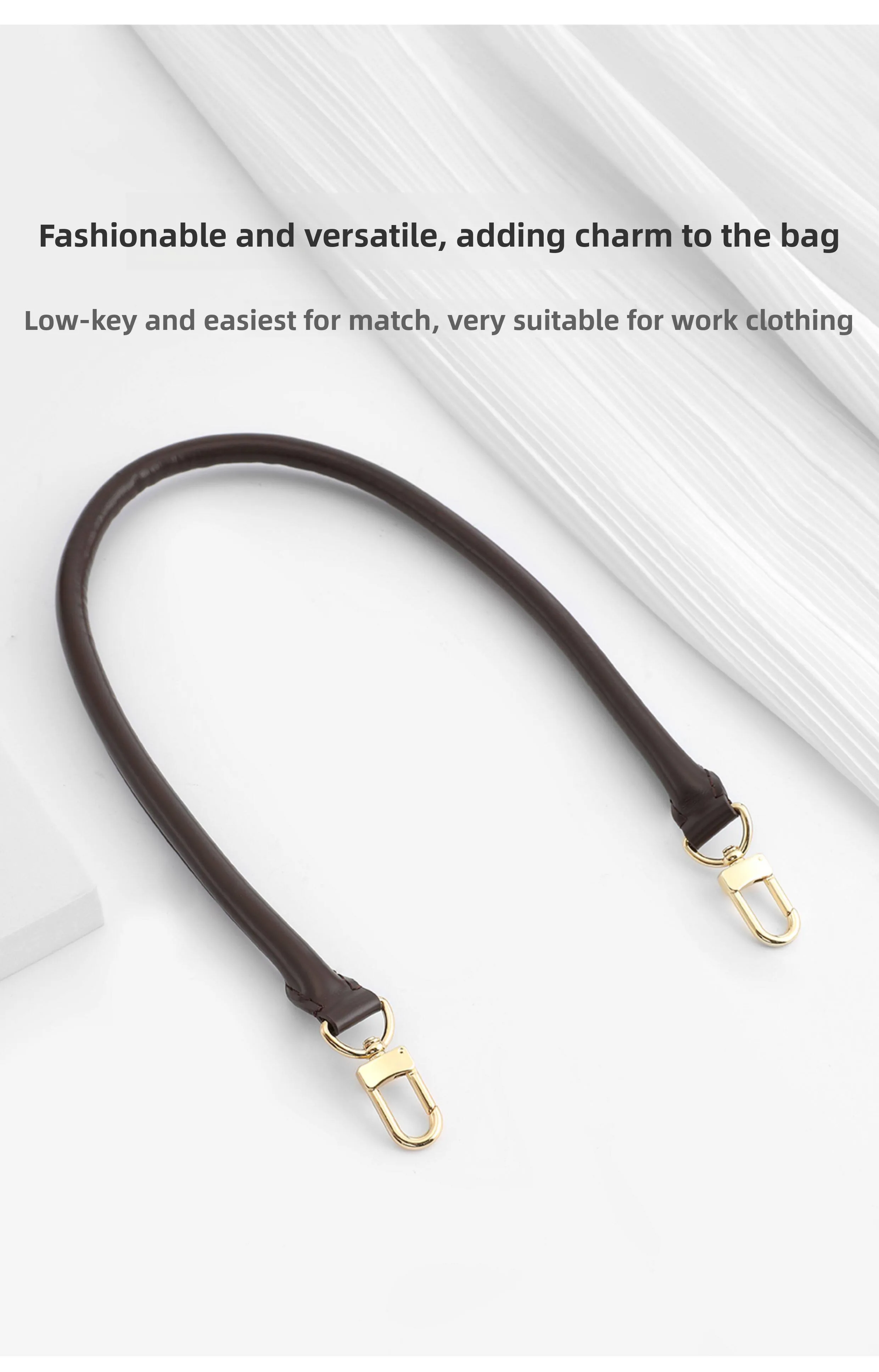 Genuine Vachetta Leather Bag Strap for LV Speedy 20 25 30 Shoulder Straps Long Bags Belts Replacement Bag Accessories