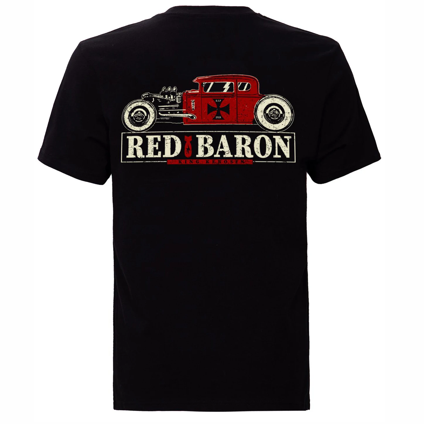 Fashionable Iron Cross Vintage Car Red Baron T-Shirt New Short Sleeve Casual 100% Cotton O-Neck Summer Mens T-shirt Size S-3XL