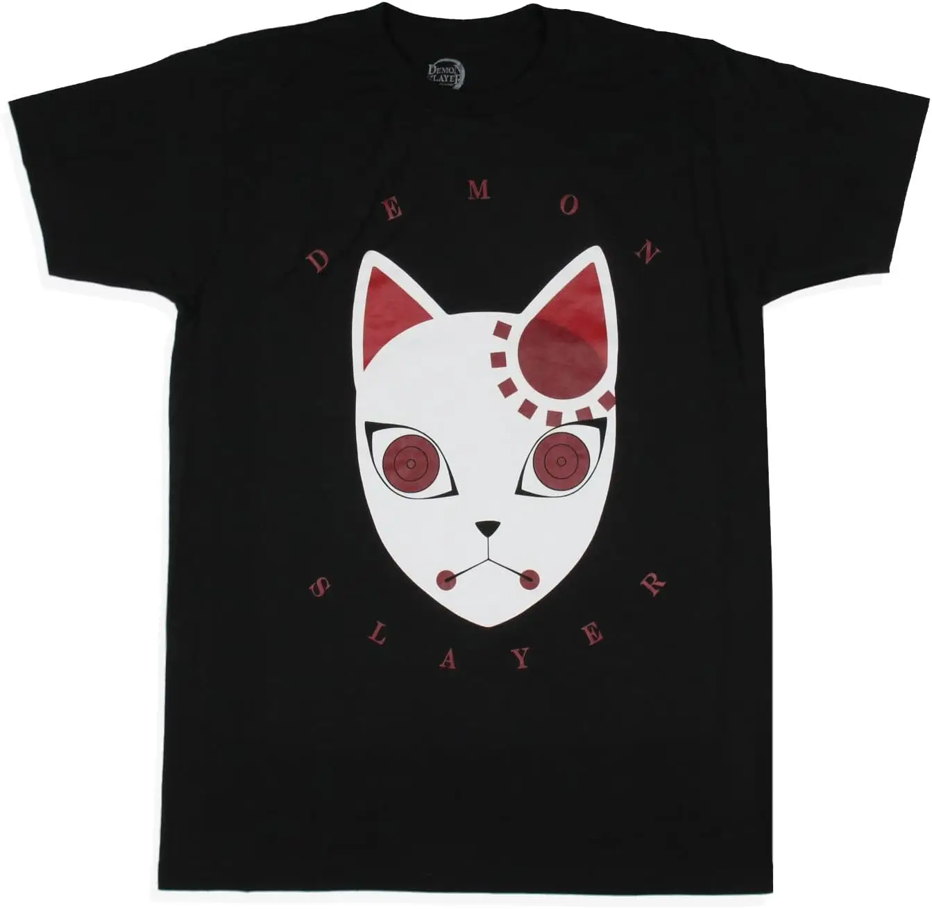 Demon Slayer Mens' Tanjiro Warding Mask Anime Graphic Print T-Shirt