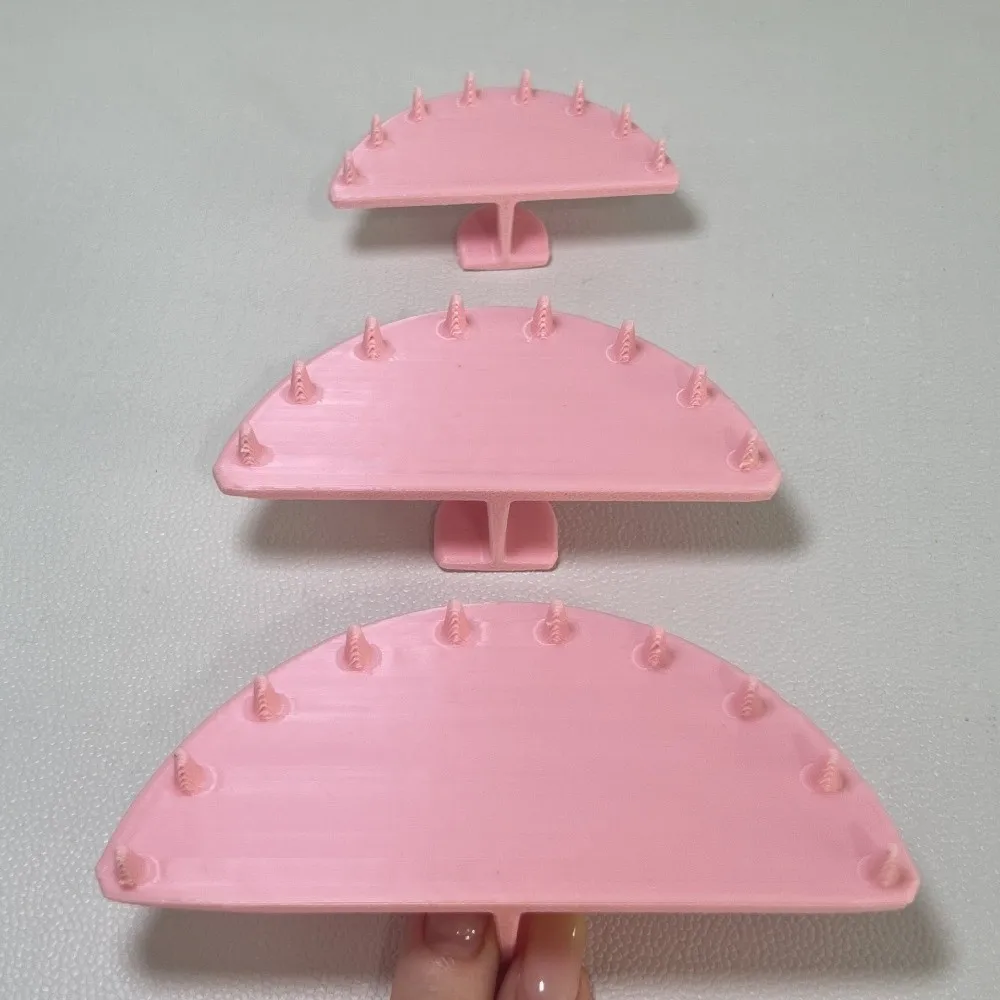 3Pcs Plastic Cake Curve Tools Easy-Grip Handle Curved Edge Cake Arch Guide Tool Evenly Applying 6-10 Inch Cakes