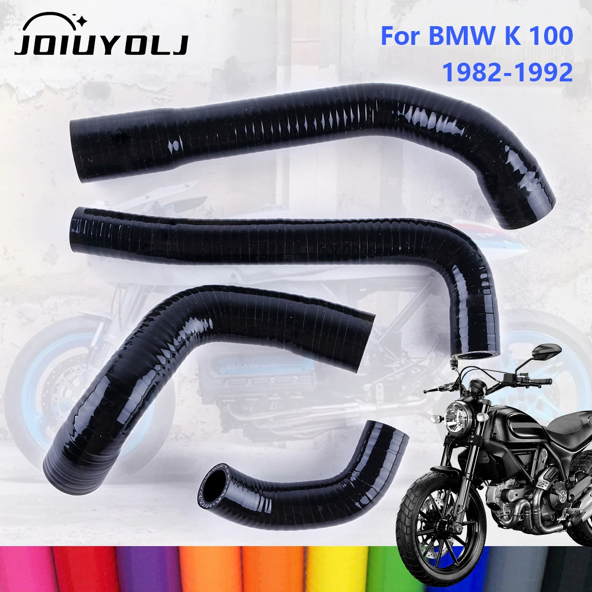 

Silicone Radiator Coolant Hose Tube Pipe For 1982-1992 BMW K100 K 100 Motorcycle 1983 1984 1985 1986 1987 1988 1989 1990 1991