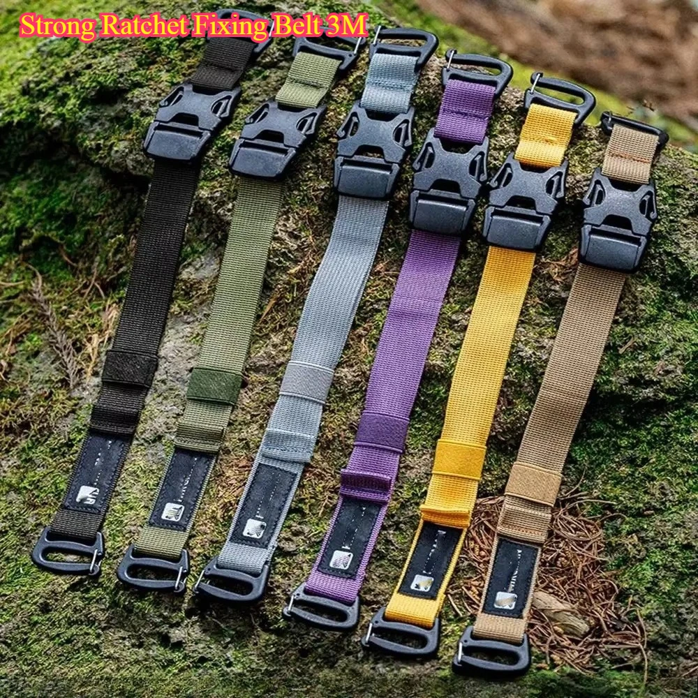 Strong Ratchet Fixing Belt 3M - Cargo Straps With Buckle for Motorcycle Car Bicycle Luggage