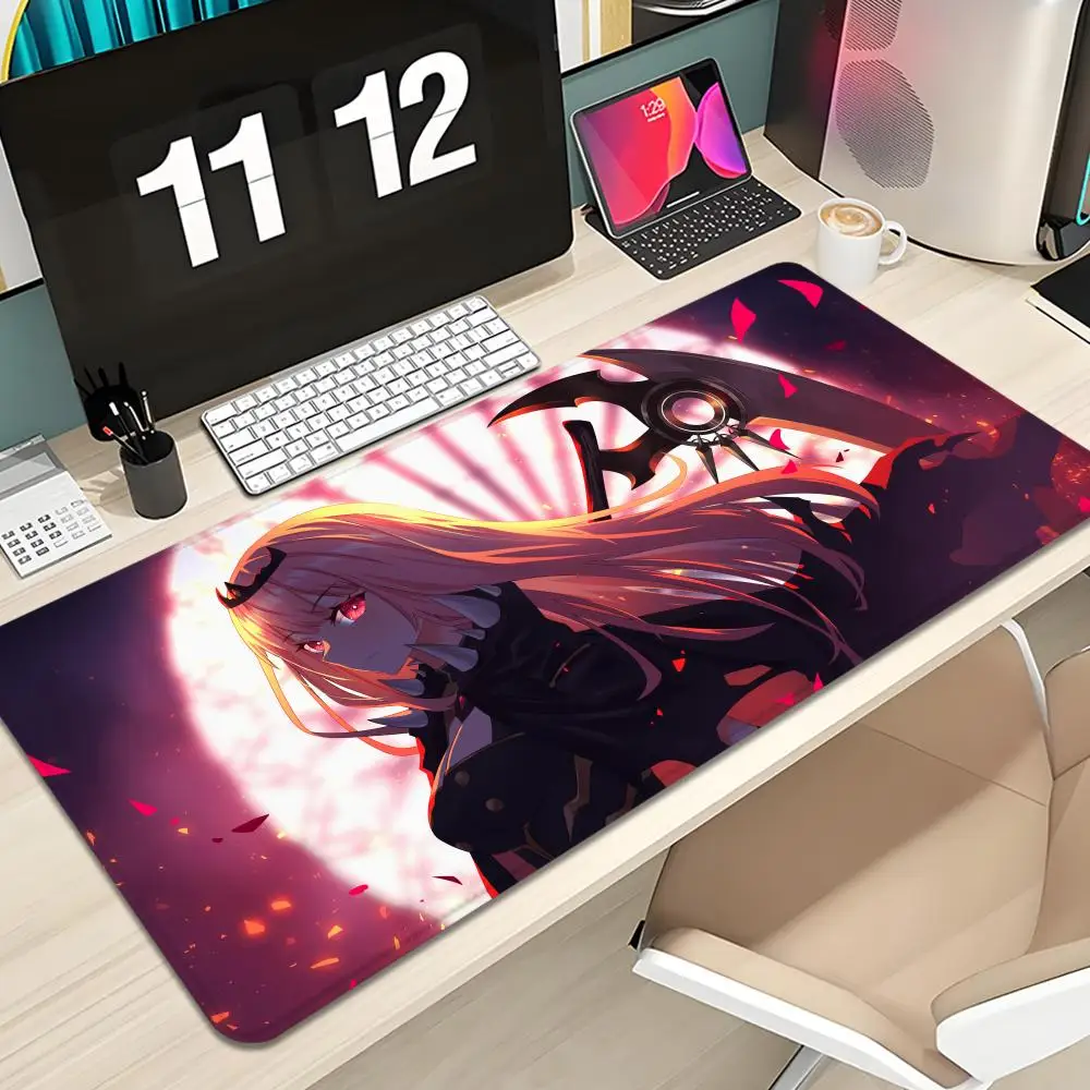

Mori Calliope Hololive Mouse Pad Keyboard Mousepad large 1200X600 mm Desk Mat PC Gamer High definition printing Table pad