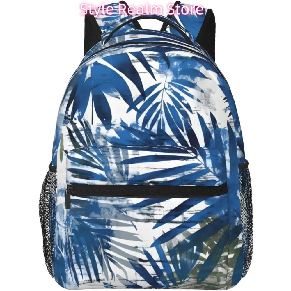 

Blue Leaf Plants Lightweight Laptop Backpack Lightweight Multipurpose Travel Casual Daypack Unisex College Backapcks for Men Wom